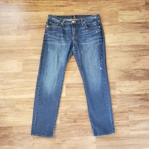 Just Black Size 29 Cropped Straight Leg Jeans